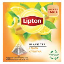 Juodoji Arbata Lipton Lemon, 20 Vnt.