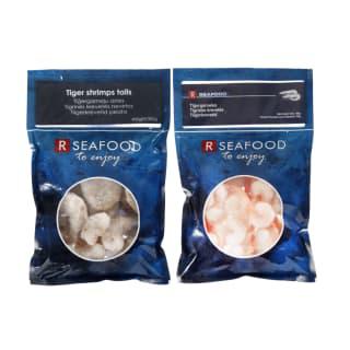 Prekė: Šaldytoms Krevetėms Seafood, 160–320 G (4 Rūšys)