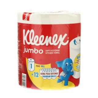 Prekė: Popieriniai Rankšluosčiai Kleenex Jumbo, 1 Rit., 600 Lap.