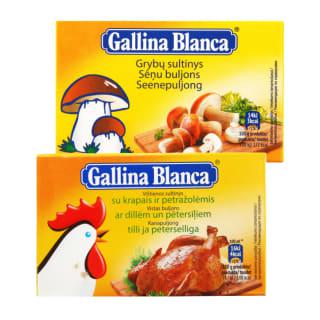Prekė: Vištienos Sultinys Gallina Blanca, 8 Kubeliai, 80 G (3 Rūšys)