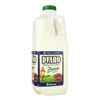 Prekė: Pienas Dvaro, 2,5 % Rieb., 2 L