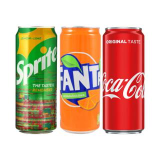 Gėrimams Coca Cola, Fanta Ir Sprite, 330 Ml (5 Rūšys)