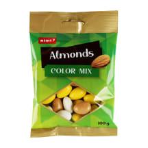 Migdolai Baltame Šokolade Rimi Color Mix,100G