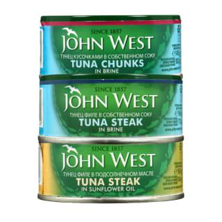 Tunų Konservams John West (4 Rūšys)