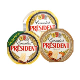 Prekė: Sūriams Camembert President (3 Rūšys)
