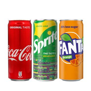 Prekė: Gėrimams Coca Cola, Fanta Ir Sprite, 330 Ml (5 Rūšys)