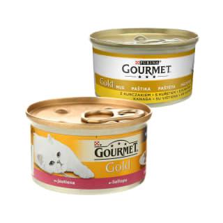 Kačių Ėdalui Gourmet Gold, 85 G (14 Rūšių)