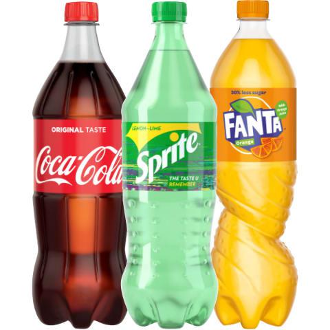 Prekė: Gėrimas Coca Cola, Fanta Ar Sprite, 1 L (4 Rūšys)